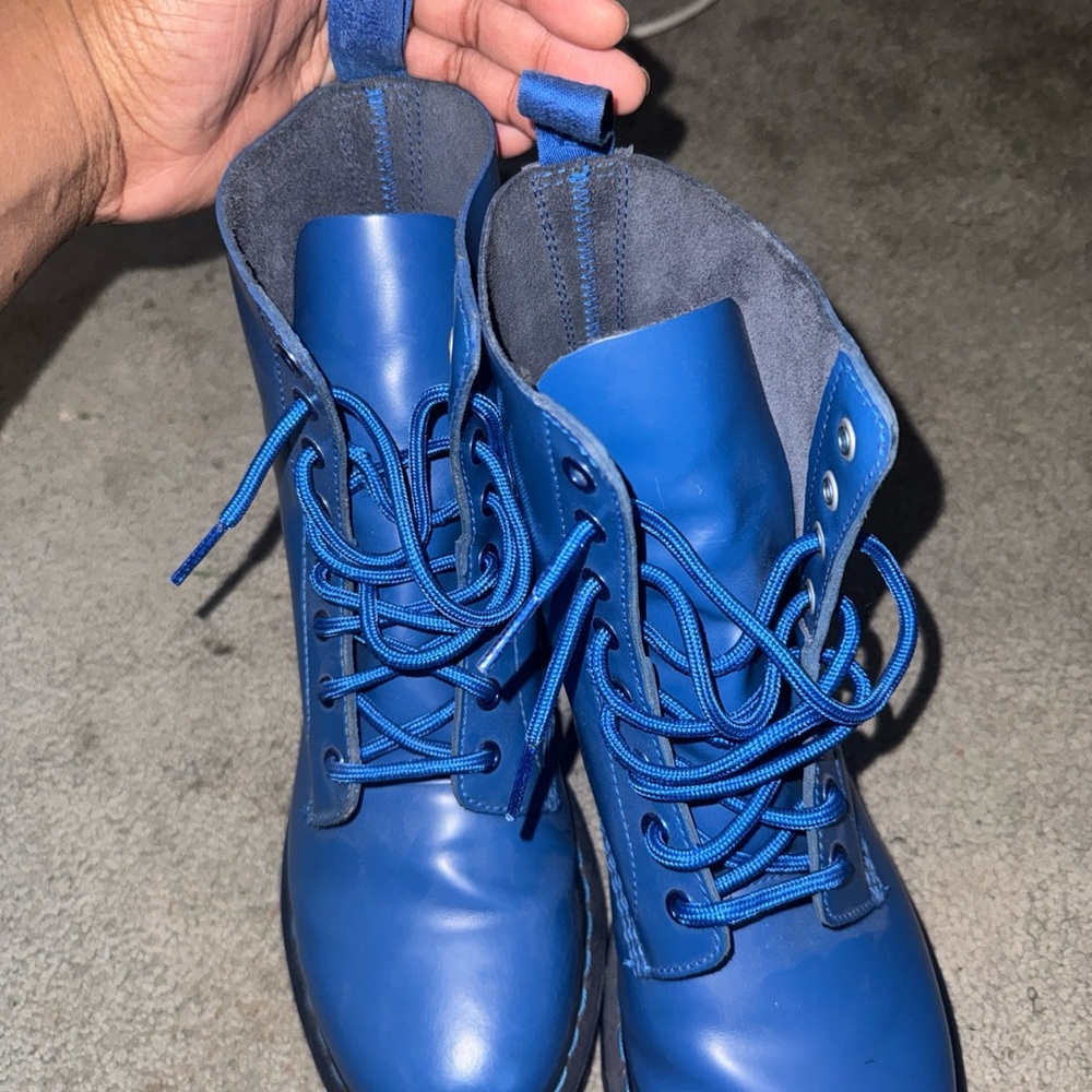 Blue Dr. Martens 1460 Women’s 10US. Gently used no scratches